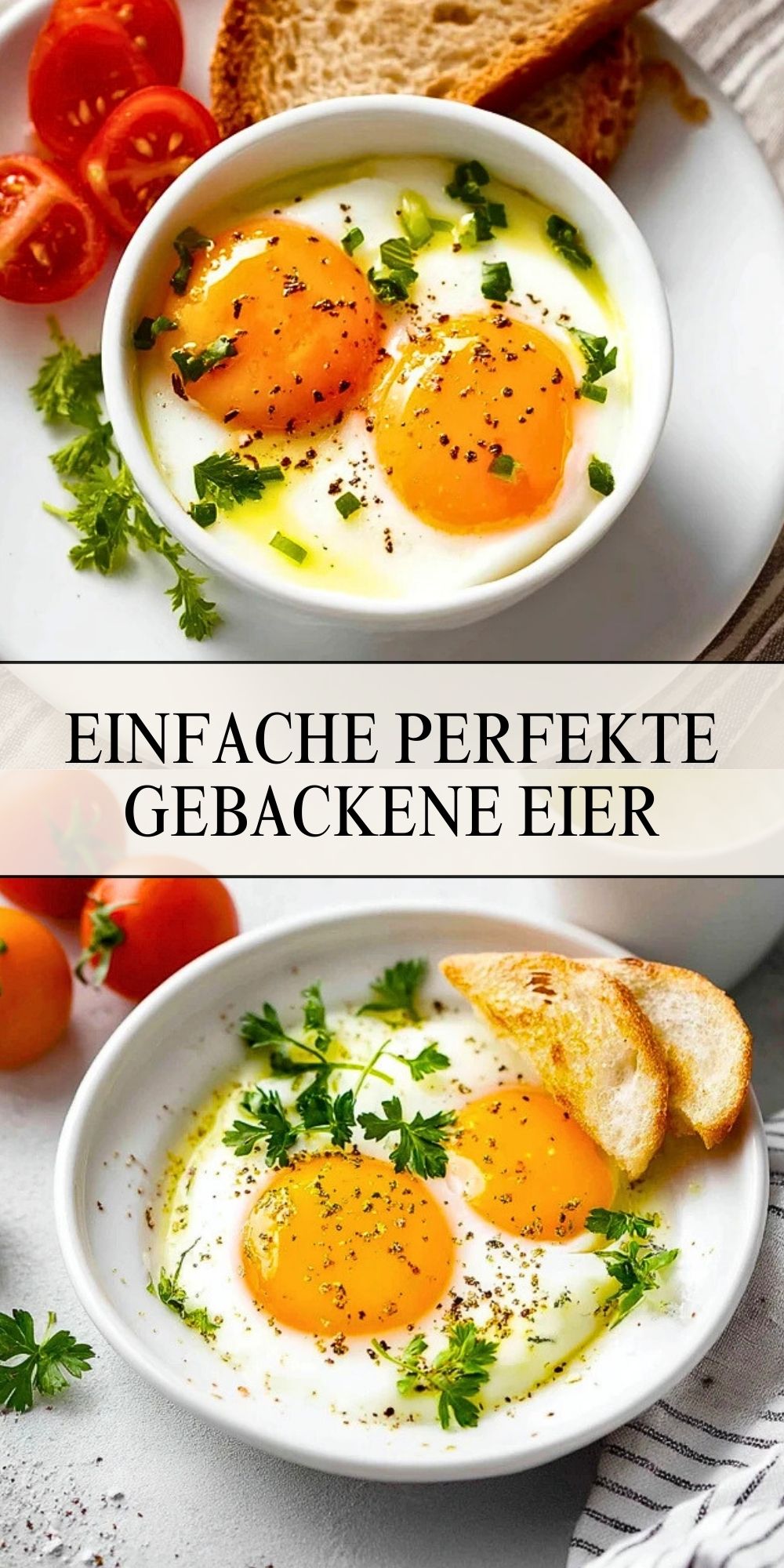 Einfache Perfekte Gebackene Eier