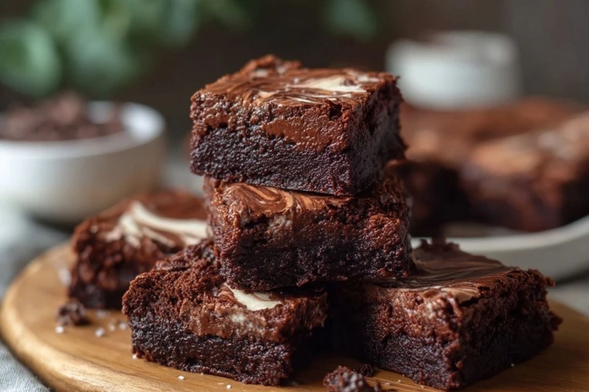 Griechische Joghurt Brownies ohne Mehl