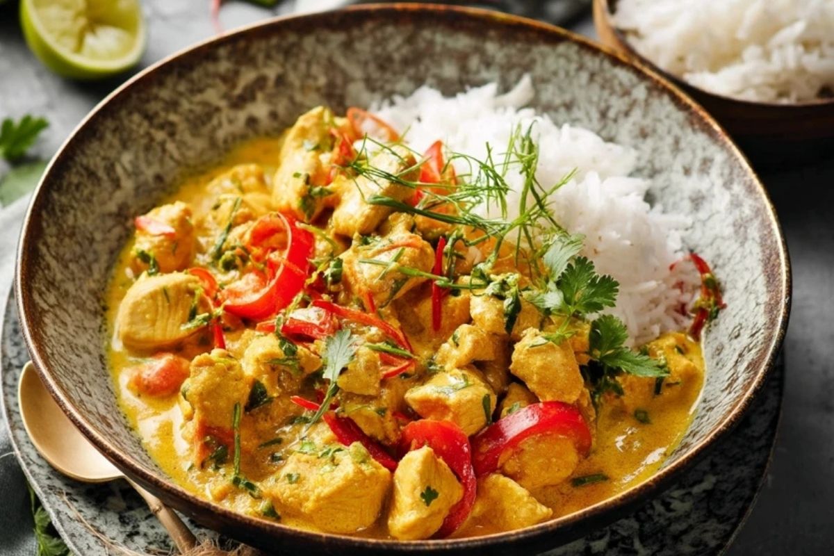 Kokosnuss-Curry-Hühnchen