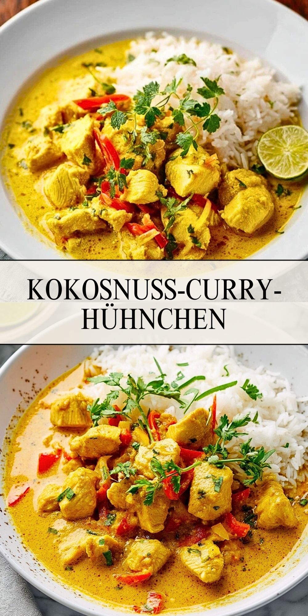 Kokosnuss-Curry-Hühnchen