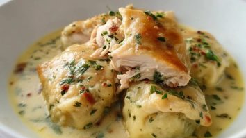 Schnelle Hähnchen mit Knödeln