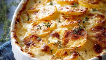 Traditionelles Kartoffelgratin