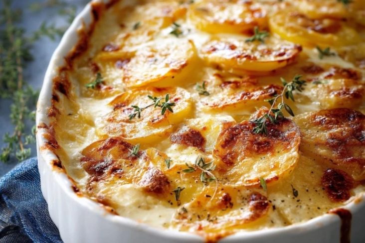 Traditionelles Kartoffelgratin