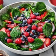 Beeren-Spinat-Salat
