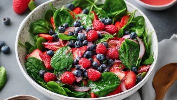 Beeren-Spinat-Salat