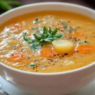 Cremige Kartoffel-Möhren-Suppe