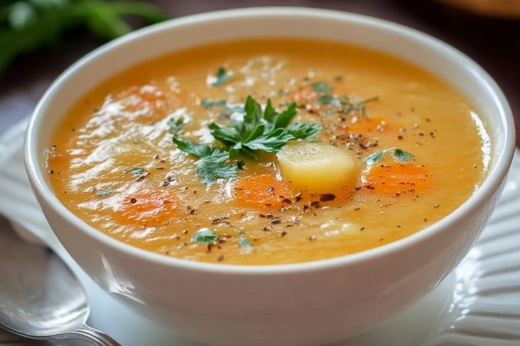 Cremige Kartoffel-Möhren-Suppe