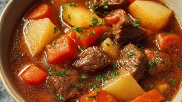 Eintopf Mit Rindfleisch Und Gemüse