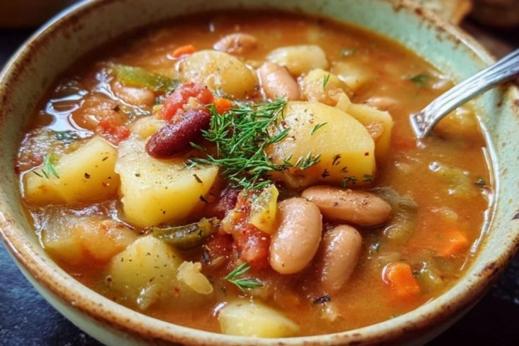 Herzhafte Kartoffel-Bohnen-Suppe