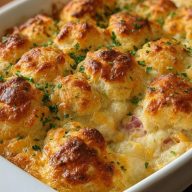 Hühnchen-Biskuit-Auflauf