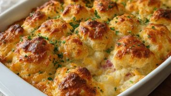 Hühnchen-Biskuit-Auflauf