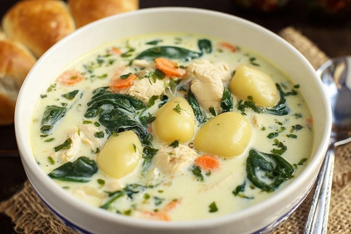 Hühnchen-Gnocchi-Suppe
