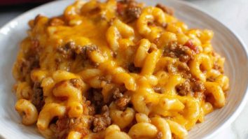 Käse-Hackfleisch-Nudelauflauf