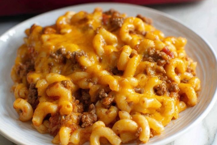 Käse-Hackfleisch-Nudelauflauf