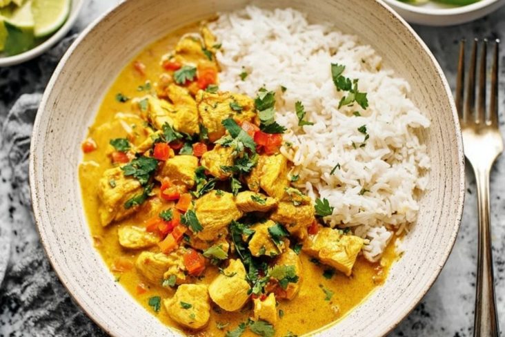 Kokosnuss-Curry-Hähnchen