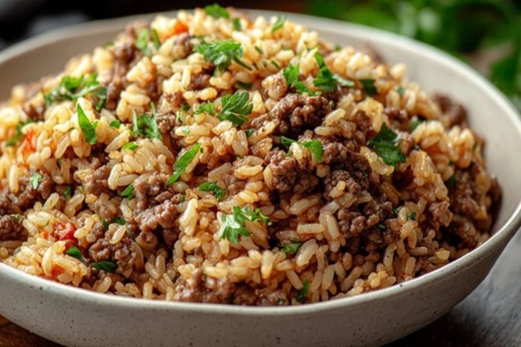 Köstlicher Südstaaten Stil Schmutziger Reis