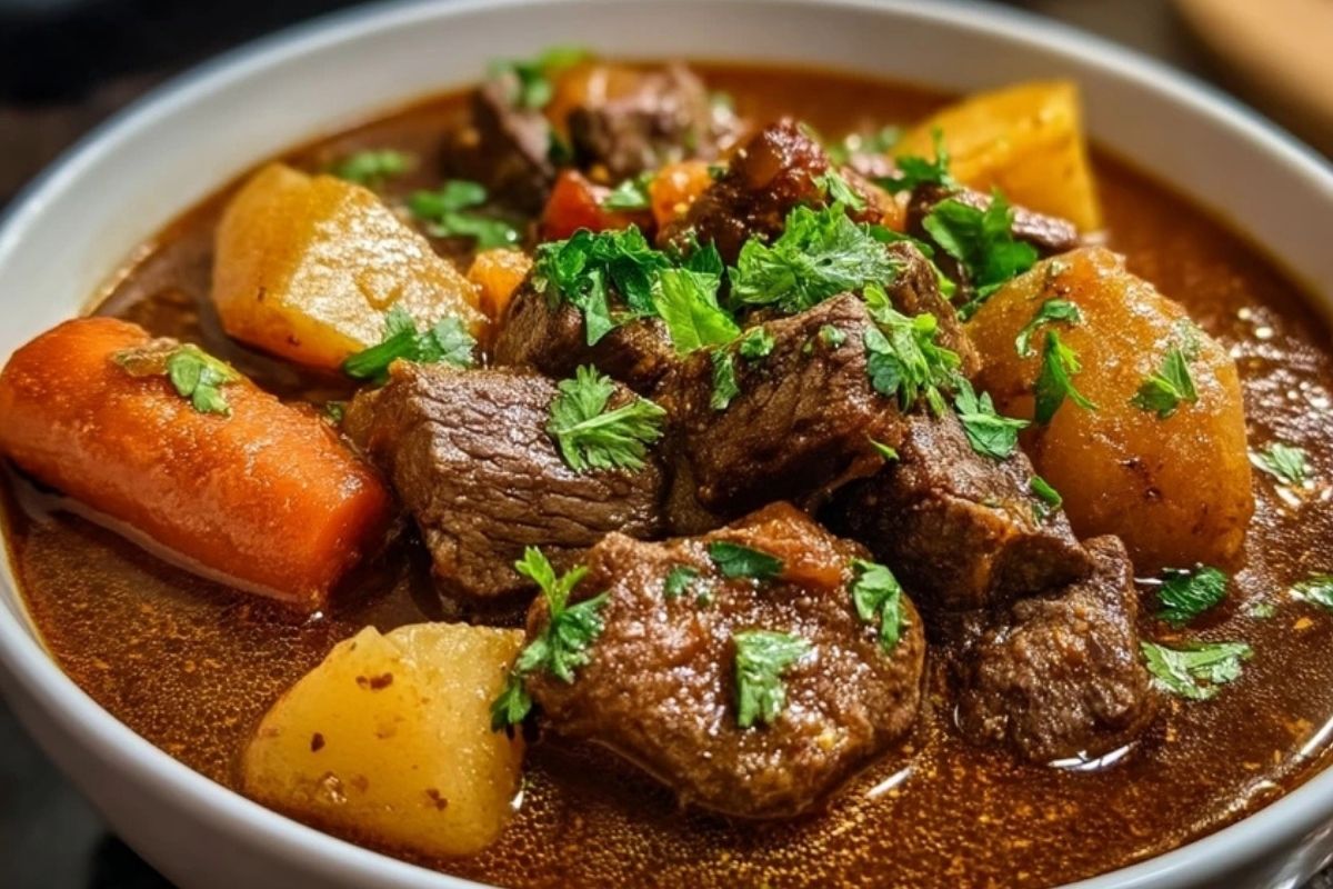 Saftiger Puerto Ricanischer Rindereintopf