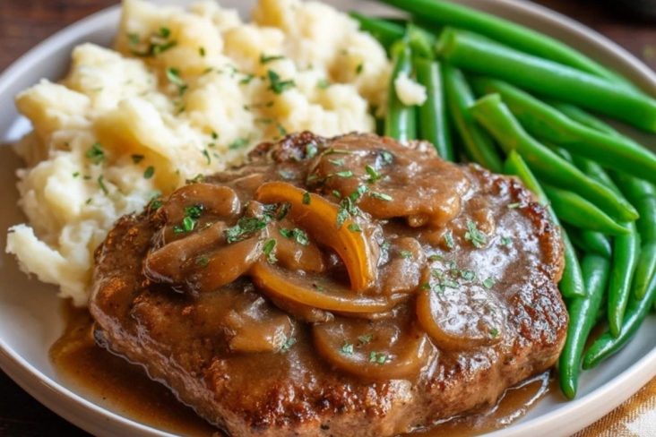 Schweinefleisch Mit Zwiebelsoße