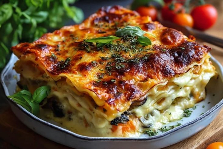 Überbackene Gemüse-Lasagne