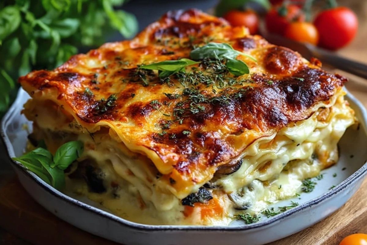 Überbackene Gemüse-Lasagne