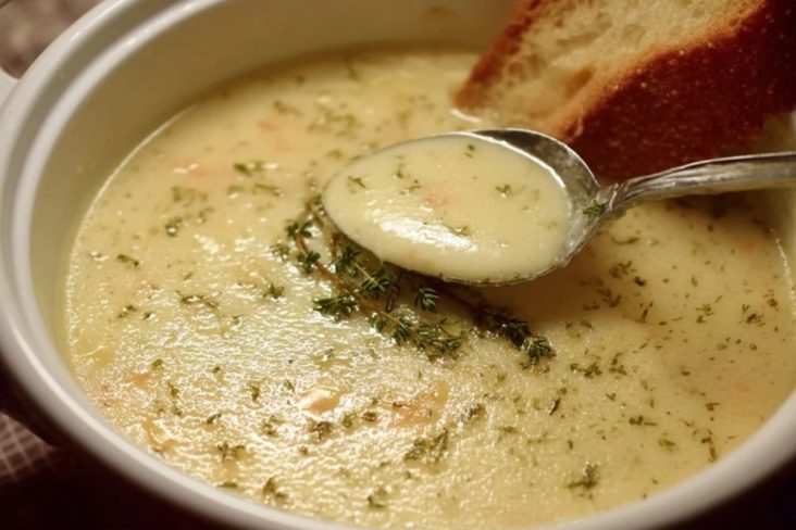 Einfache Französische Knoblauchsuppe