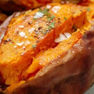 Einfache Gebackene Süßkartoffel