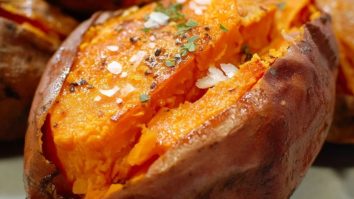 Einfache Gebackene Süßkartoffel