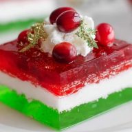 Einfache Schicht-Weihnachts-Gelee