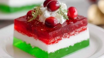 Einfache Schicht-Weihnachts-Gelee