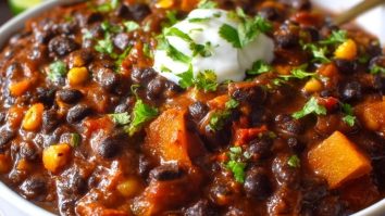 Einfaches Schwarze-Bohnen-Chili