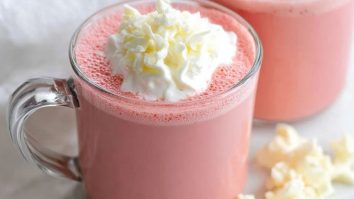 Erdbeerheiße Schokolade