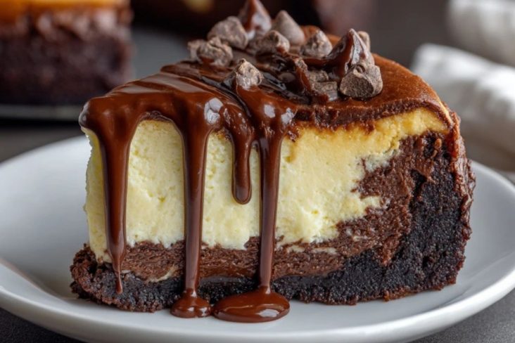 Fudgy Brownie Käsekuchen