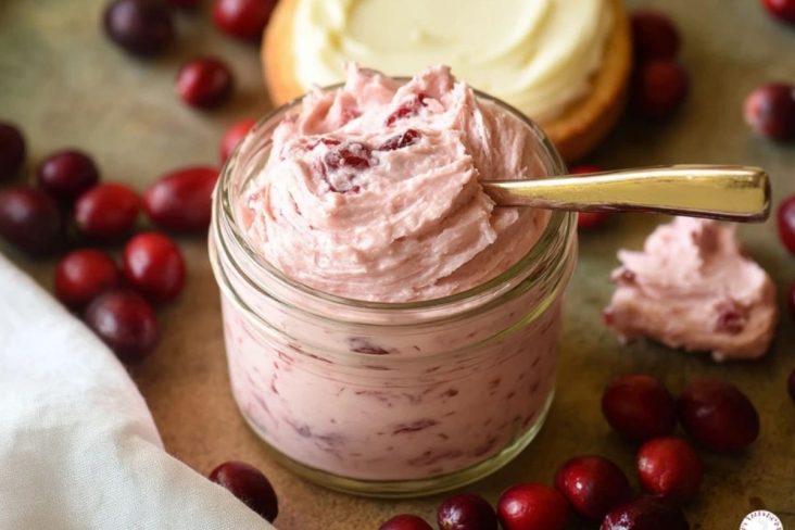 Hausgemachte Cranberry-Honig-Butter