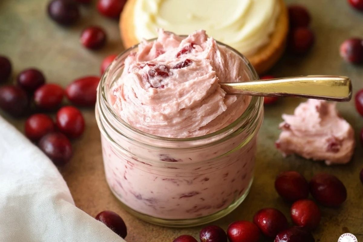 Hausgemachte Cranberry-Honig-Butter