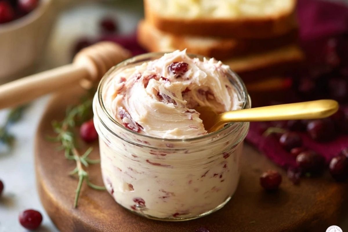 Hausgemachte Cranberry-Honigbutter