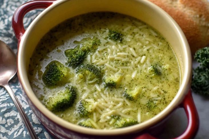 Hausgemachte Italienische Broccolisuppe