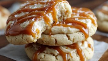 Karamell-Käsekuchen-Plätzchen