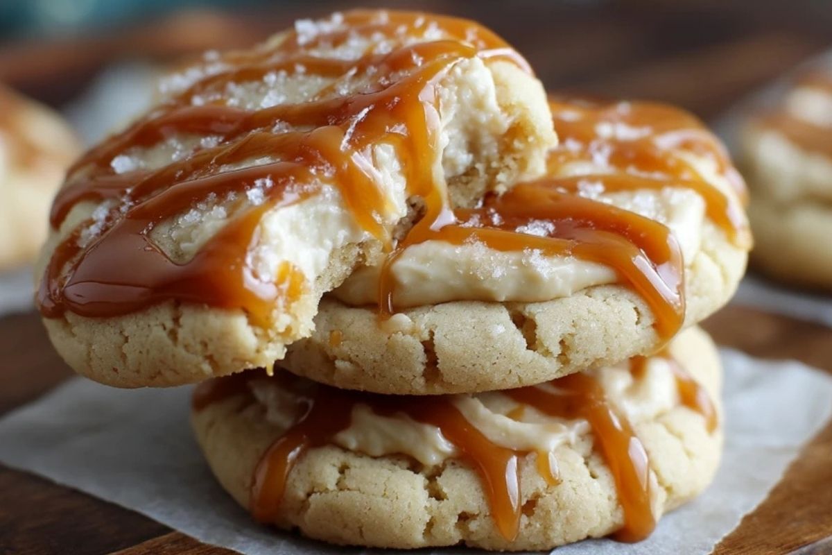 Karamell-Käsekuchen-Plätzchen