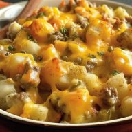 Käse-Hackfleisch-Auflauf mit Tiefkühlkartoffeln