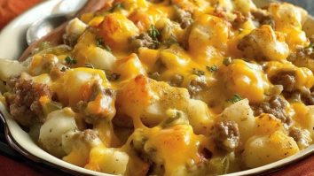 Käse-Hackfleisch-Auflauf mit Tiefkühlkartoffeln