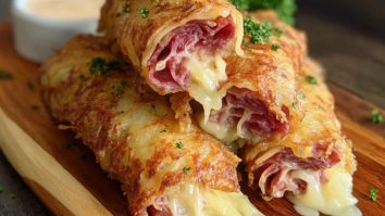 Keto Knusprige Reuben-Röllchen