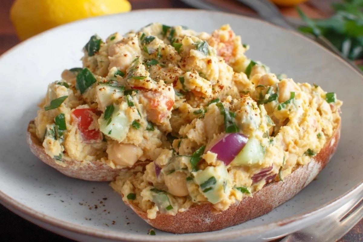 Kichererbsensalat Mit Griechischem Joghurt