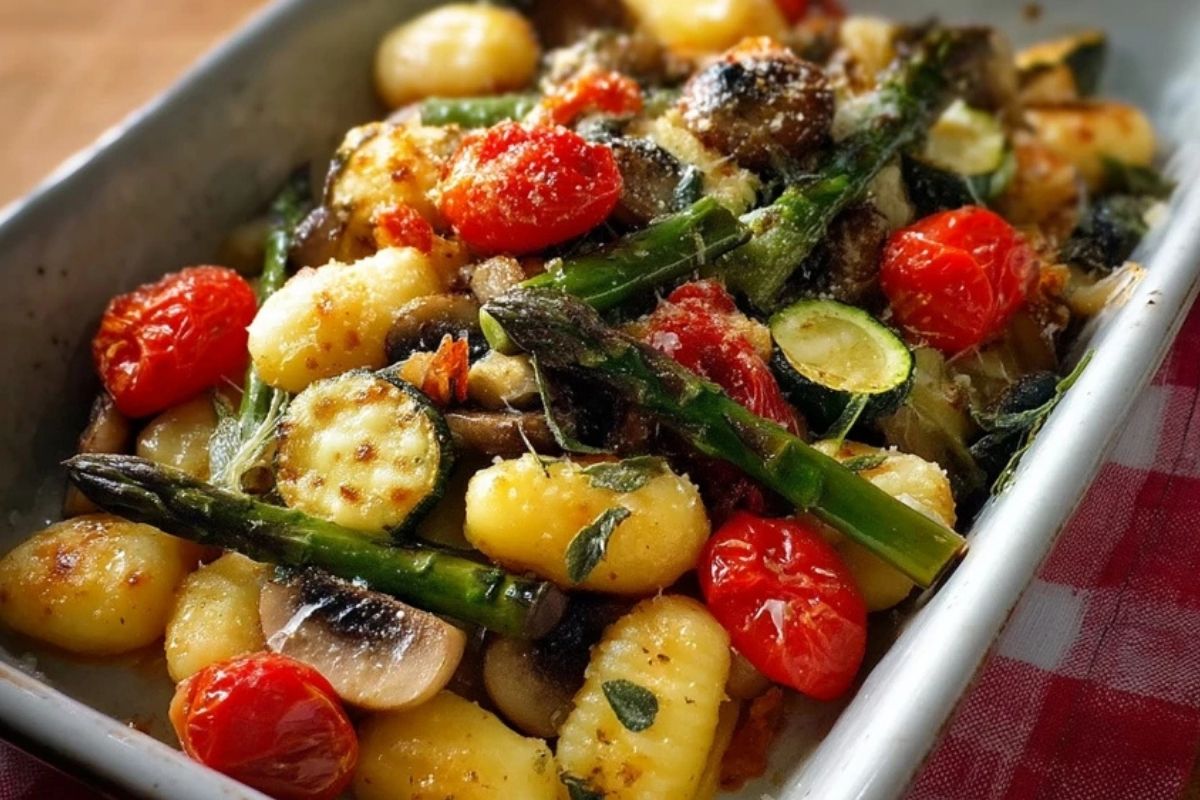 Knusprig Geröstetes Gemüse Mit Gnocchi