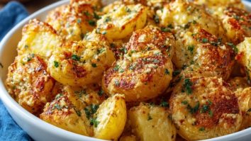 Knusprige Käse-Knoblauch-Kartoffeln