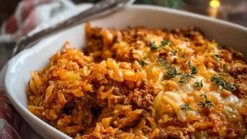 Kohlrouladen Auflauf mit Hackfleisch und Reis