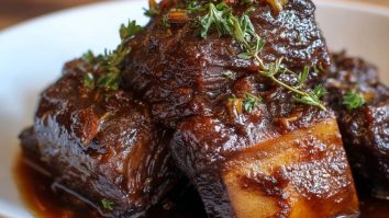 Schmorende Rinder-Rippchen