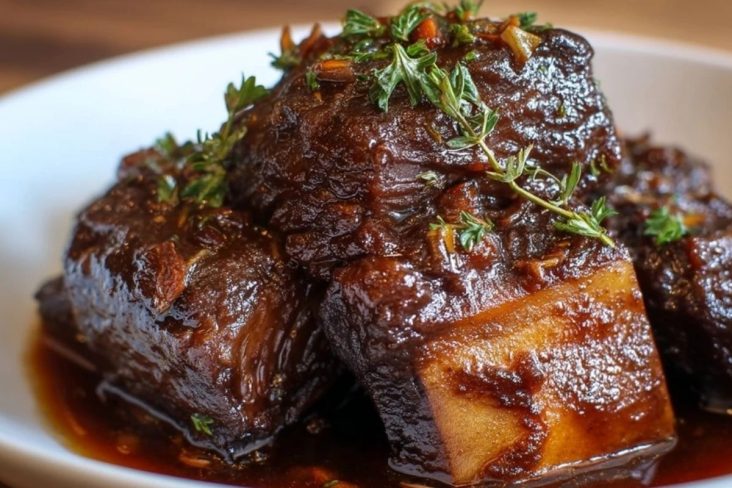 Schmorende Rinder-Rippchen