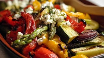 Schnelle Geröstete Gemüse Mit Ziegenkäse