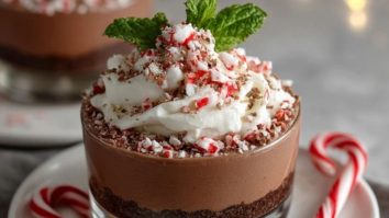 Schokoladen-Pfefferminz-Mousse