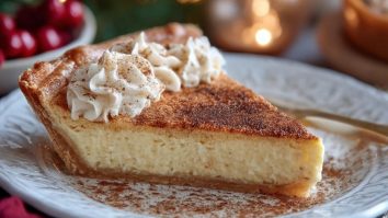 Weihnachtscreme-Torte mit Zimt und Vanille